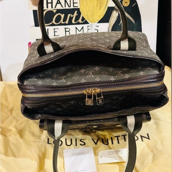 Louis Vuitton Mini Lin 2 Tone Canvas Handbag Code TH009 with dust bag EUC - Picture 4 of 8